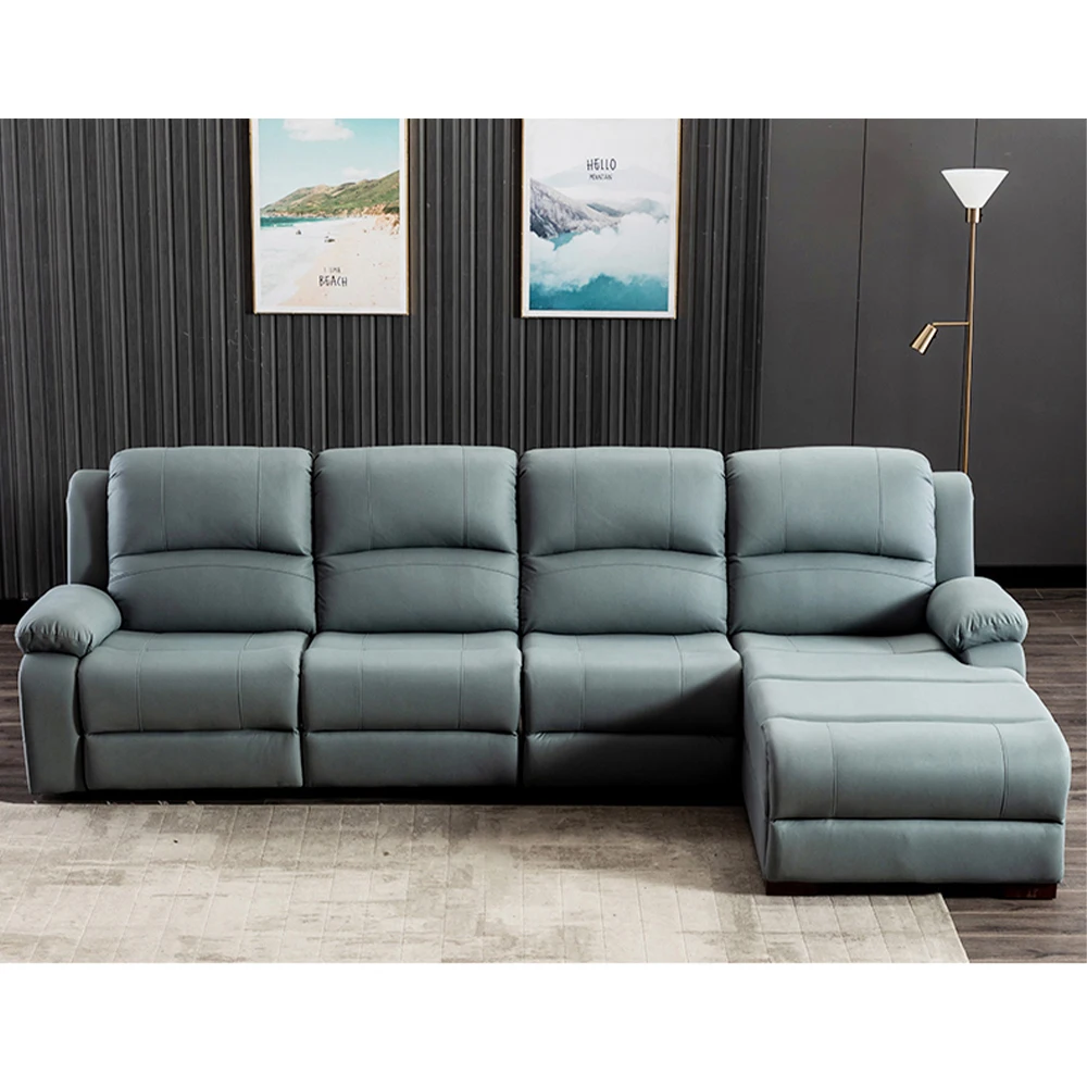 Home Cinema Couch - Кожаный электрический диван-реклайнер с ручным управлением