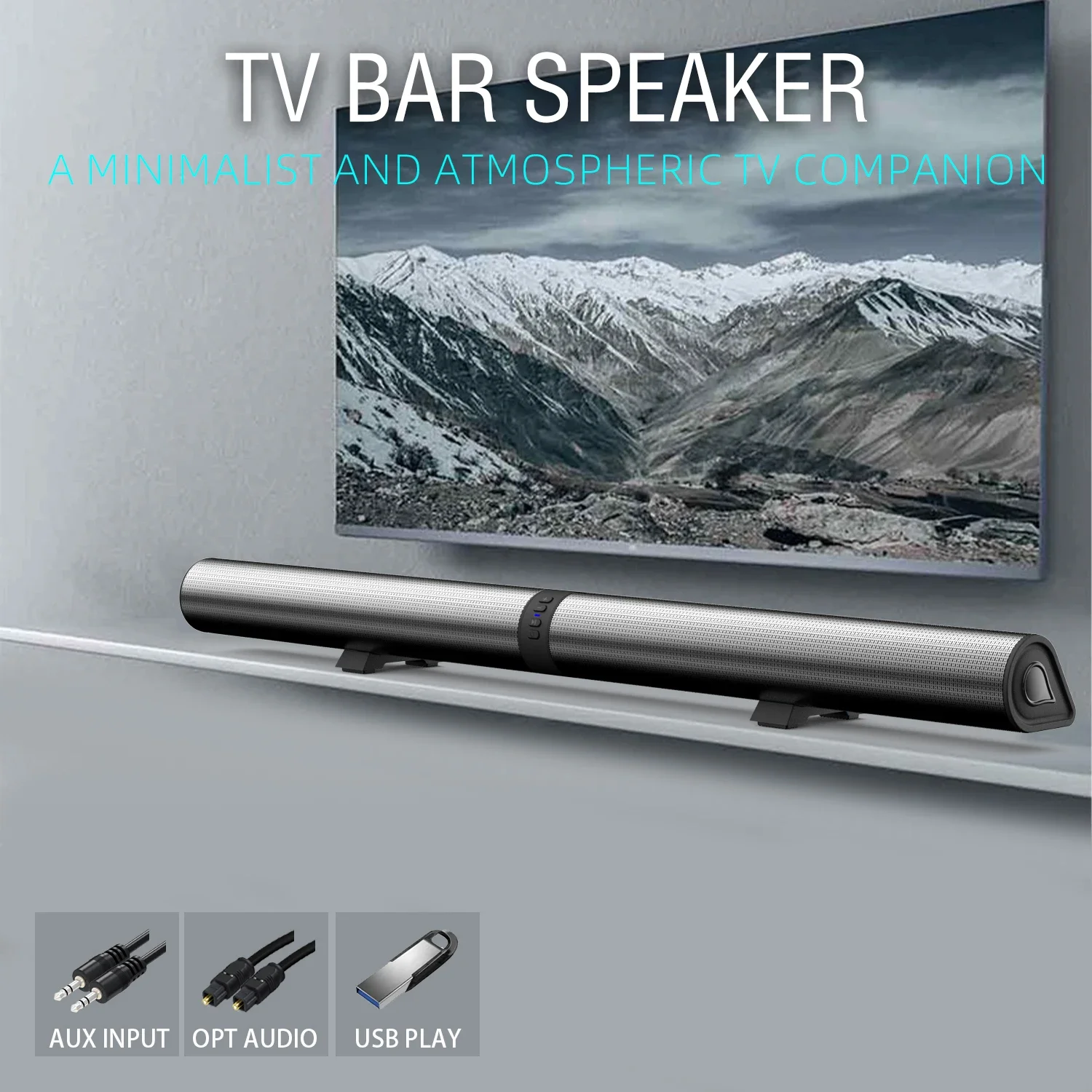 Home Cinema Of Soundbar - FM-саундбар ТВ Bluetooth-колонки Соединения HDMI/AUX/BT/OPT Саундбар