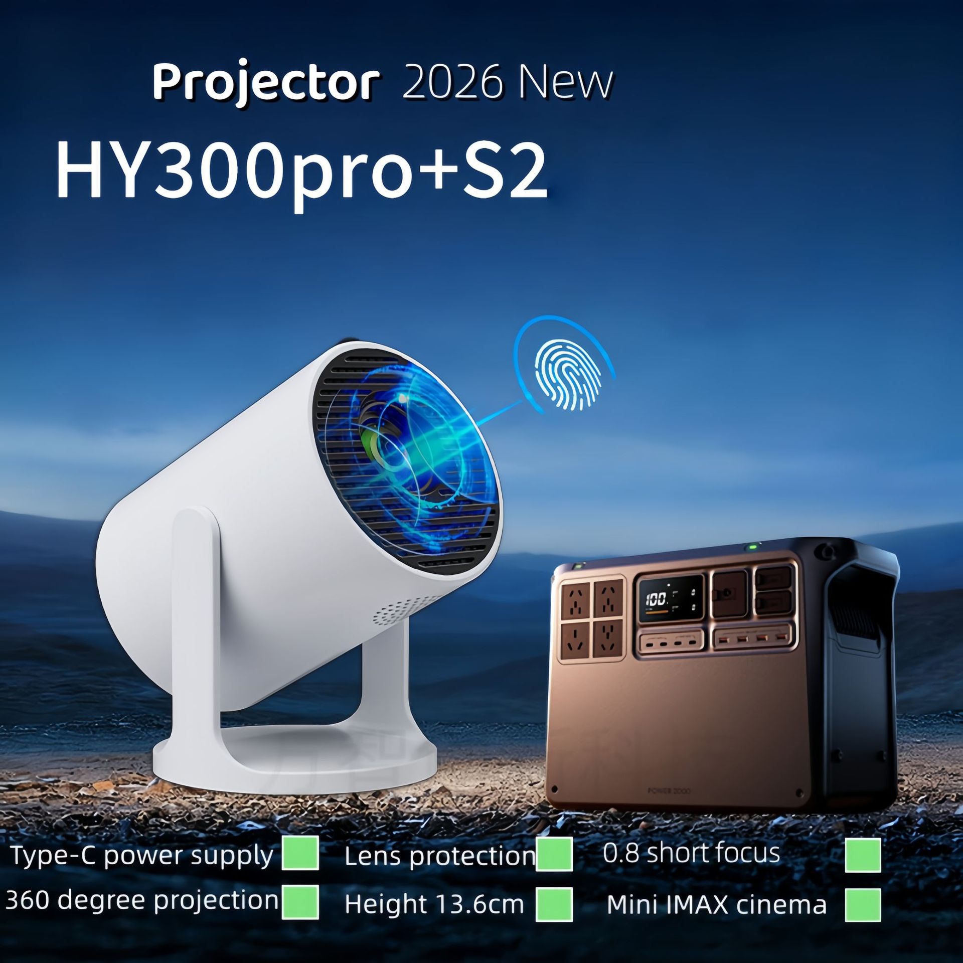 Home Cinema Ultra Short Throw Projector - Умный ультракороткофокусный проектор, совместимый с 4K,