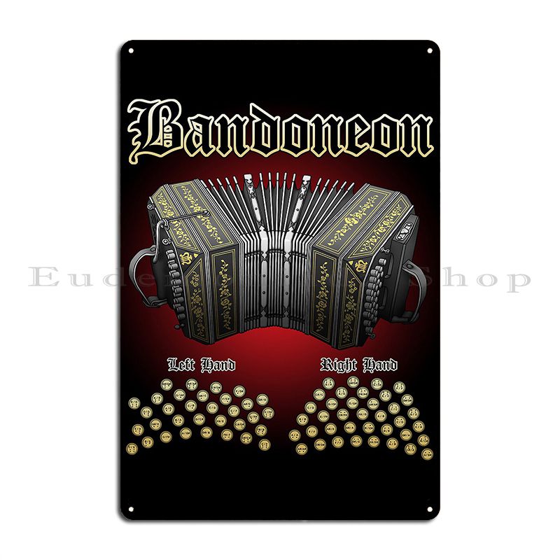 Home Cinema Wall Design - Bandoneon металлическая табличка плакат киноклуб дизайн