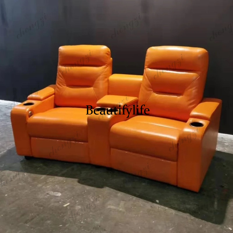 Home Cinema Couch - Кожаный комплект диванов с электрорегулируемыми сиденьями,