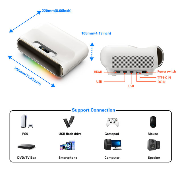 Трехцветный лазерный проектор  – обзор и цена Home Cinema Ultra Short Throw Projector