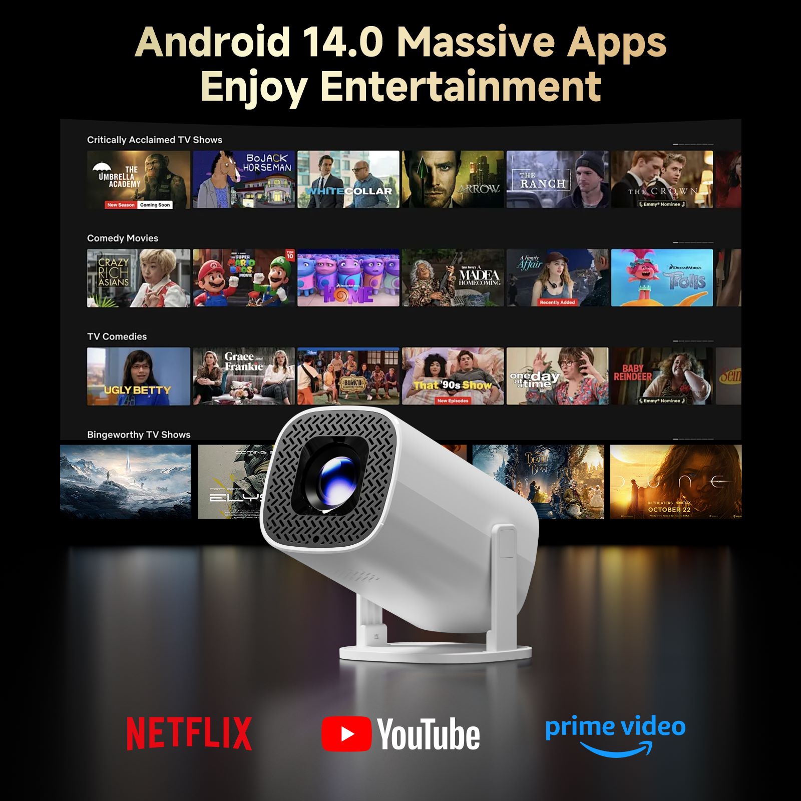 Умный мини-проектор HONGTOP P3 – обзор и цена Home Cinema Entertainment