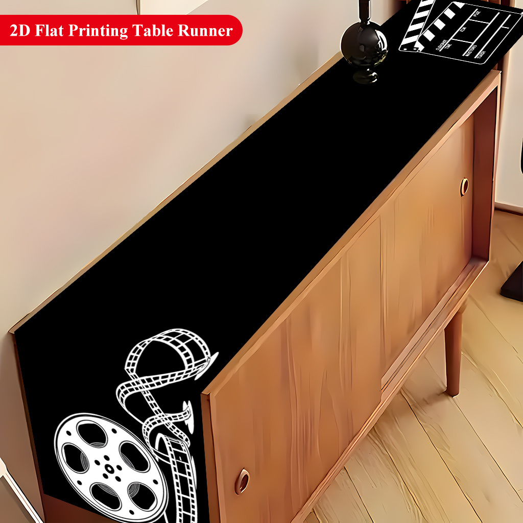 Скатерть-дорожка с принтом кин – обзор и цена Home Cinema Restaurant