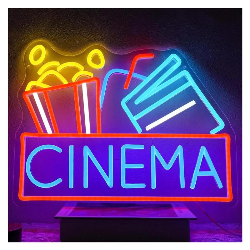 Неоновая вывеска для кинотеатр – обзор и цена Home Cinema Today