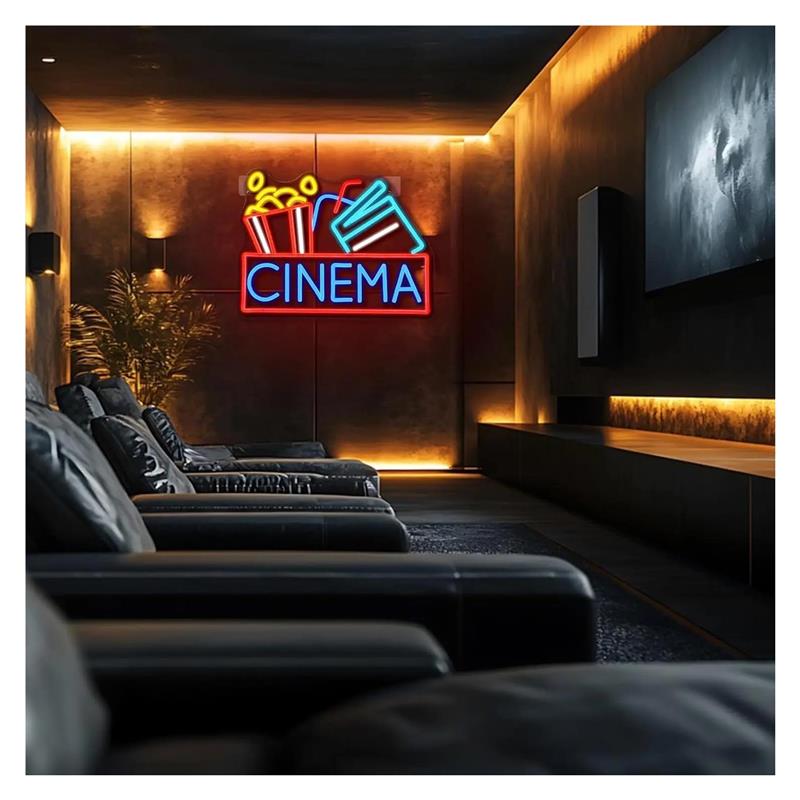 Неоновая вывеска для кинотеатр – обзор и цена Home Cinema Today