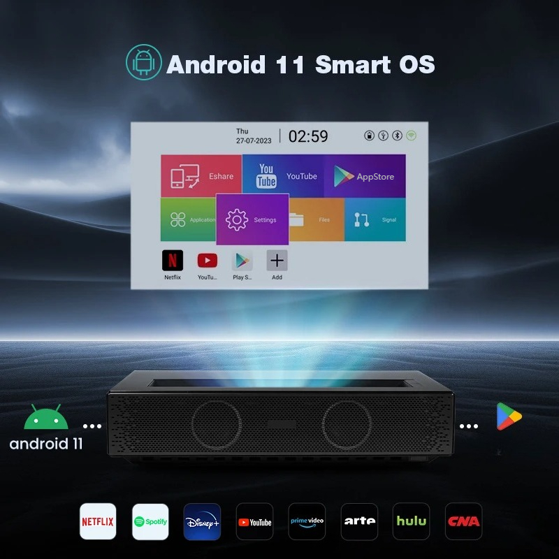 Проектор Full HD 1080P Laser D – обзор и цена Home Cinema Ultra Short Throw Projector